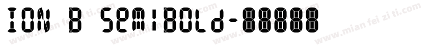ION B SemiBold字体转换